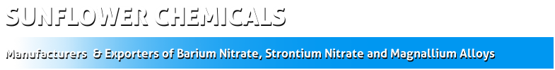 Manufacturers of Barium Nitrate, Strontium Nitrate and Magnallium Alloys